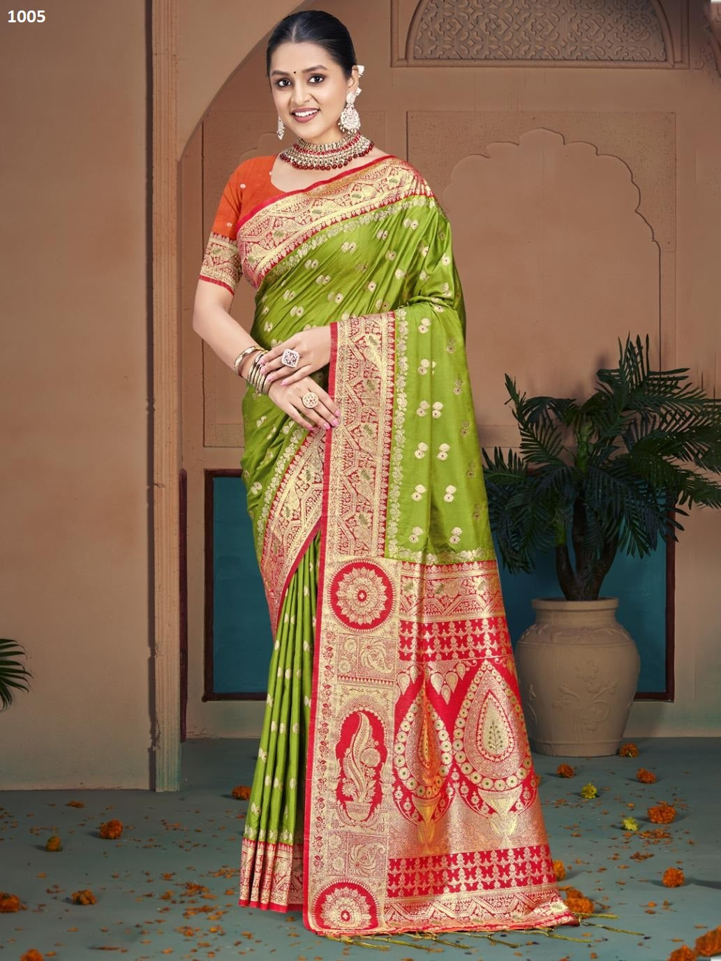 1005 Raas Garba Bunawat Silk Sarees