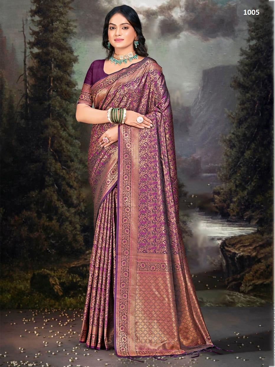 1005 Rajwadi Vol 06 Bunawat Sarees