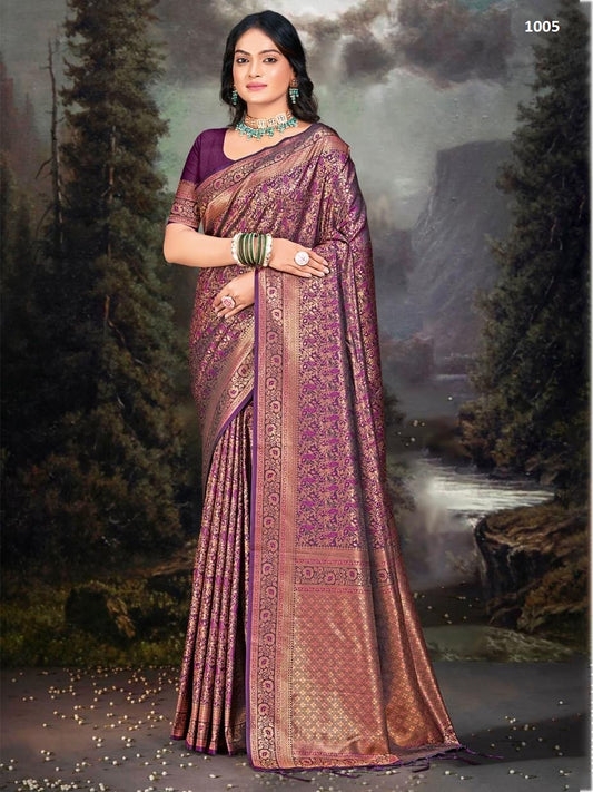 1005 Rajwadi Vol 06 Bunawat Sarees