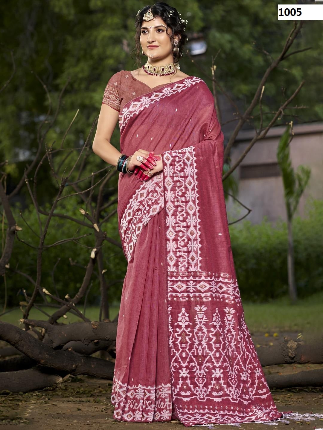 1004 Silver Line Vol 3 Bunawat Cotton Sarees