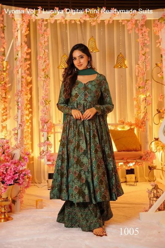 1005 Vyoma Vol 1 Lucaya Digital Print Readymade Suits
