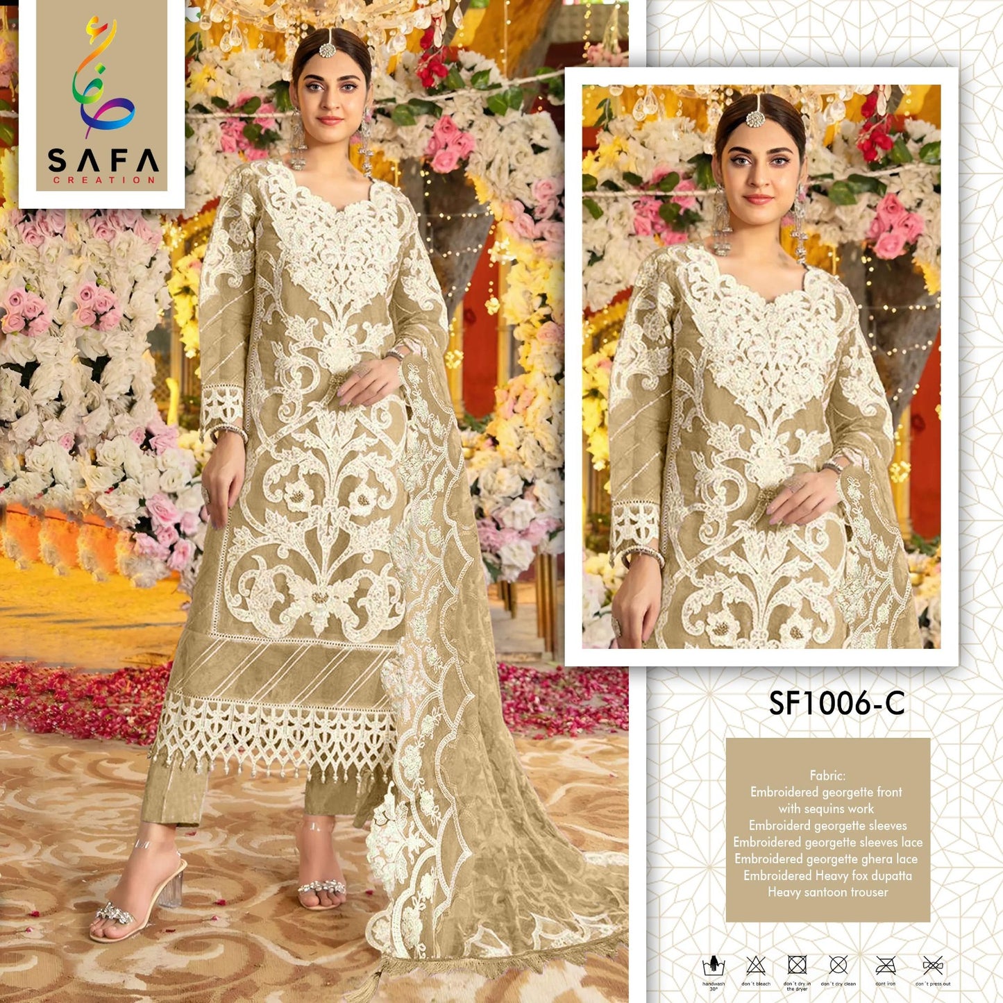 1006C Safa Creation Pakistani Salwar Suits