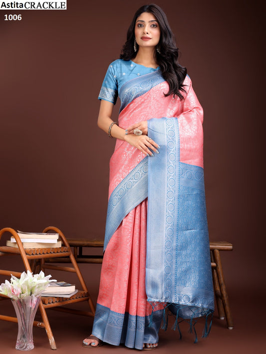 1006 Crackle Astita Silk Sarees
