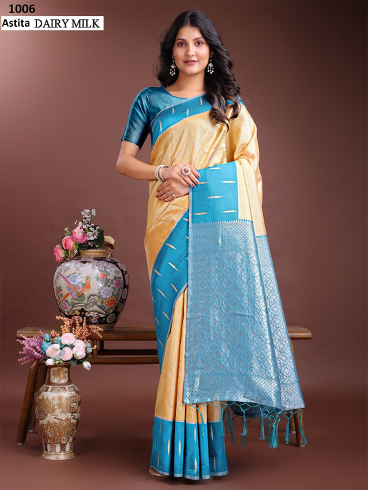 1006 Dairy Milk Astita Lichi Silk Sarees