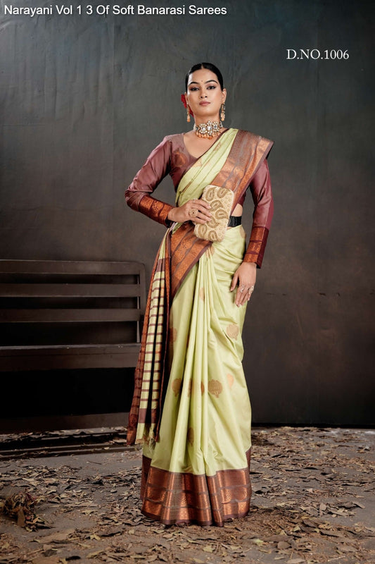 1006 Narayani Vol 1 3 Of Soft Banarasi Sarees