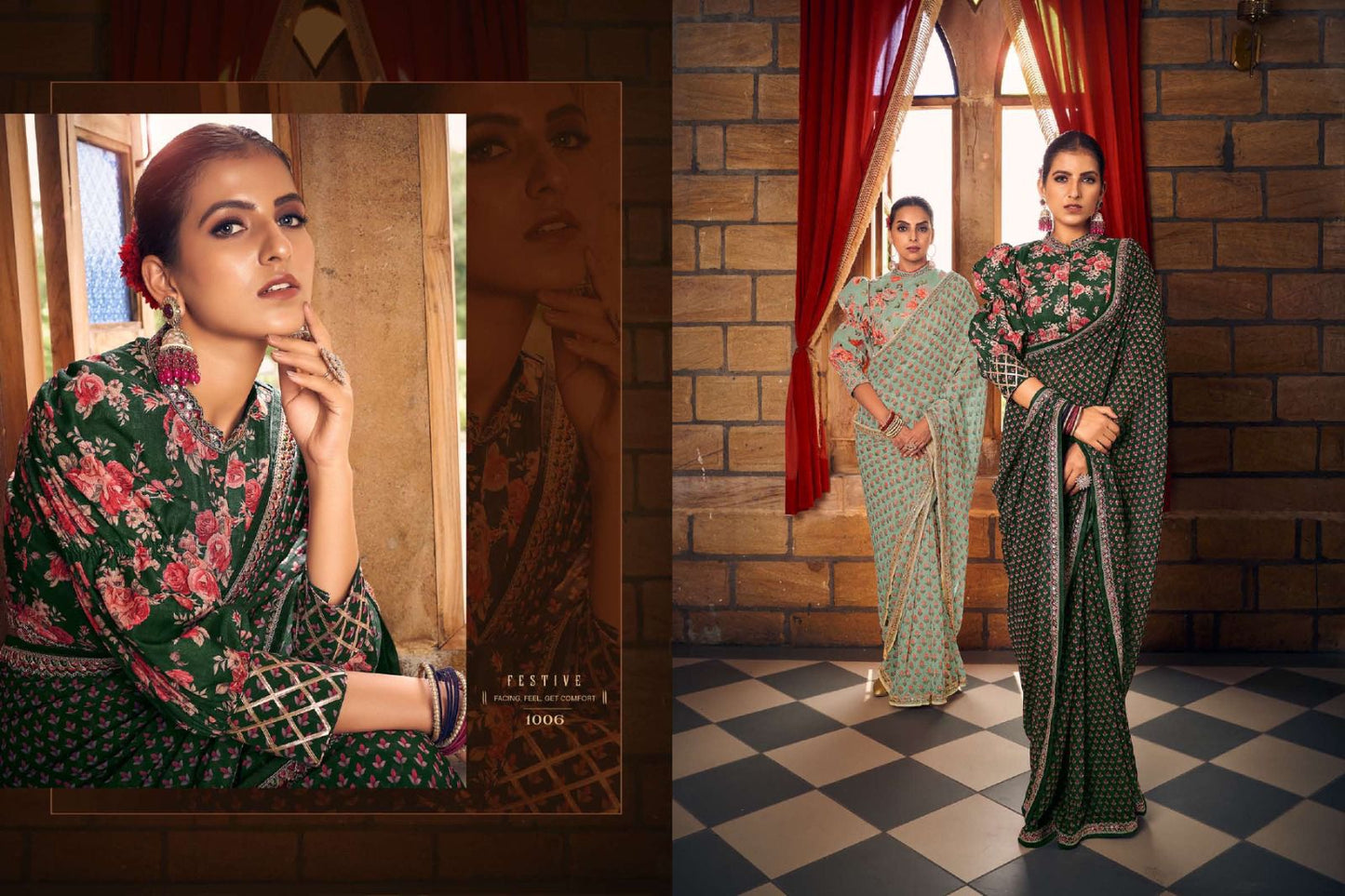 1006 Nayika Vouch Fashion Georgette Sarees