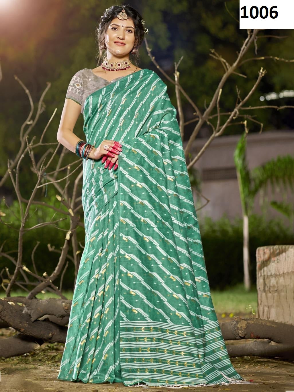 1006 Silver Line Vol 2 Bunawat Cotton Sarees