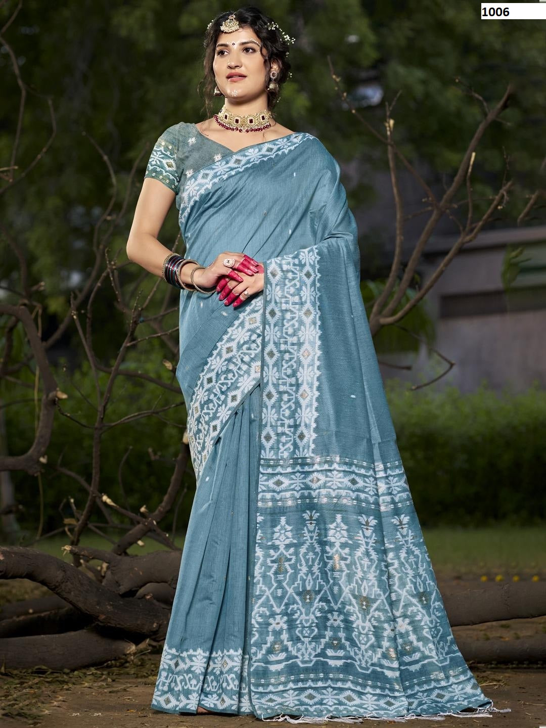 1006 Silver Line Vol 3 Bunawat Cotton Sarees