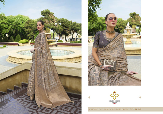 1006 Spot Light Shubh Shree Jacquard Rich Sarees