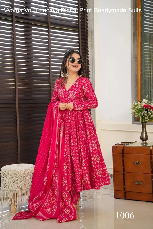 1006 Vyoma Vol 1 Lucaya Digital Print Readymade Suits