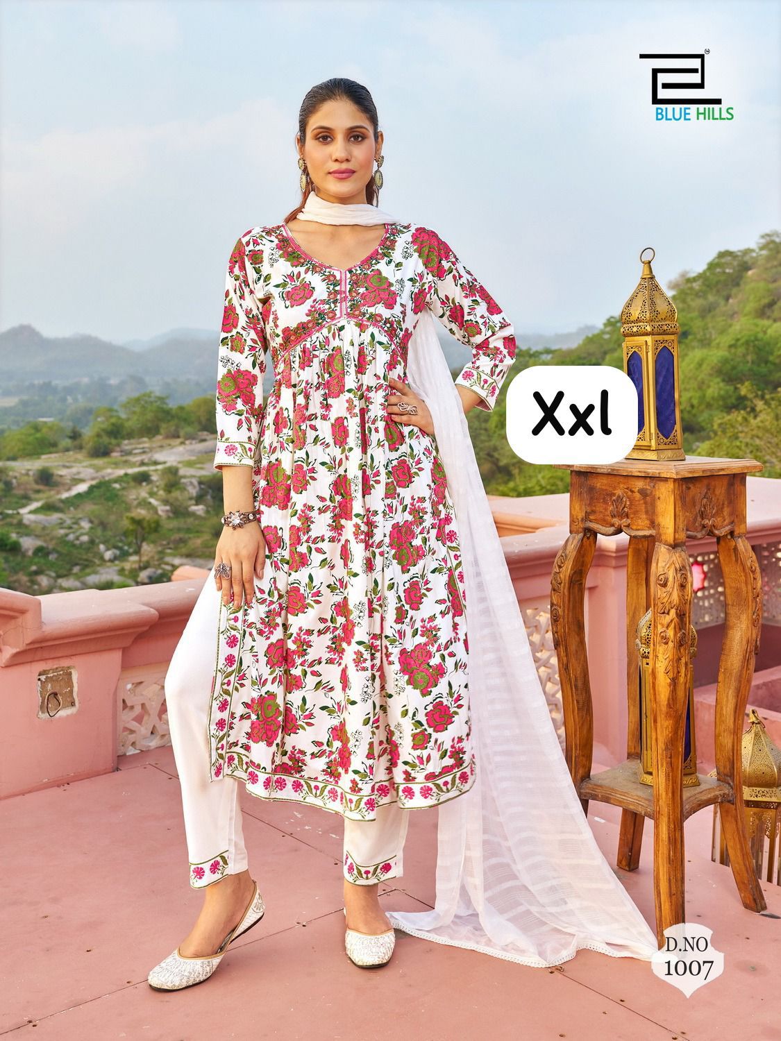 1007 Bluehills Alia Cut Readymade Suits