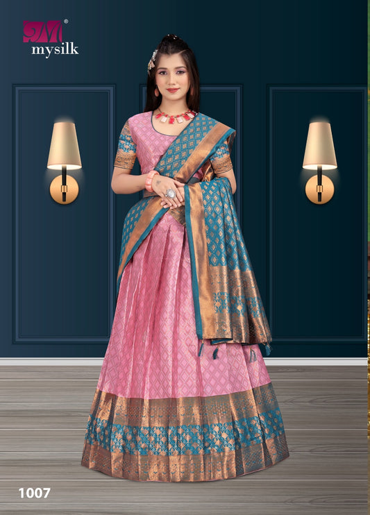 1007 Kaushalya Mysilk Rangoli Lehenga Saree