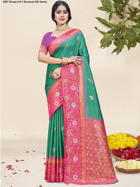 1007 Nirupa Vol 5 Bunawat Silk Sarees