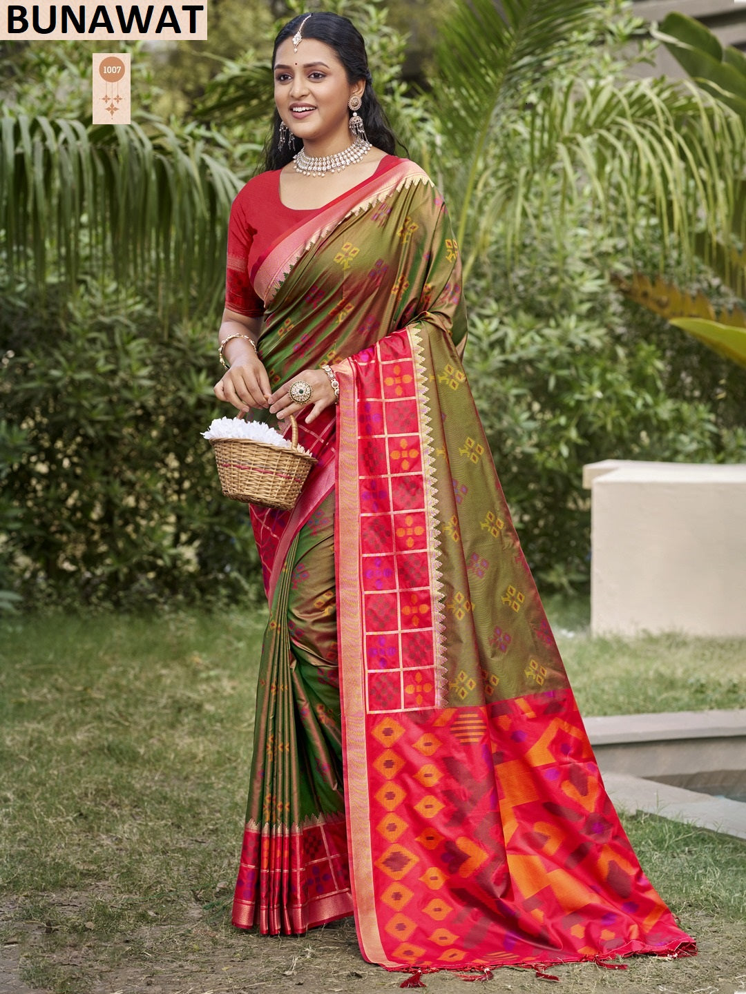 1007 Pochampalli Silk Vol 6 Bunawat Silk Sarees