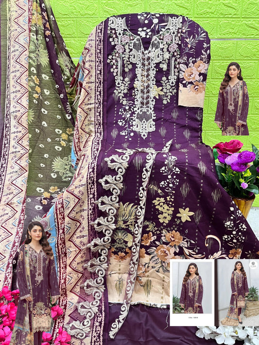 1008B Ezra Embroidery Pakistani Patch Suits