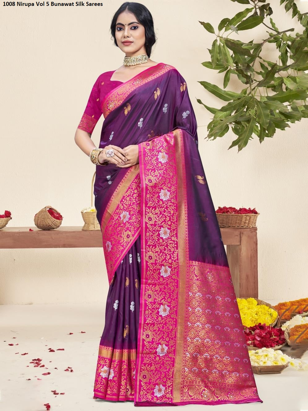 1008 Nirupa Vol 5 Bunawat Silk Sarees