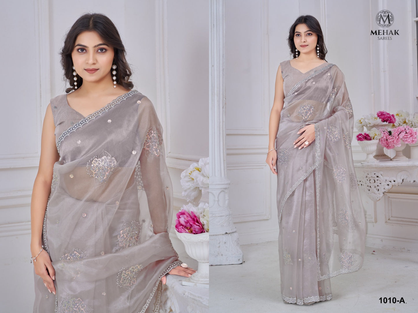 1010A Mehek Soft Organza Sarees