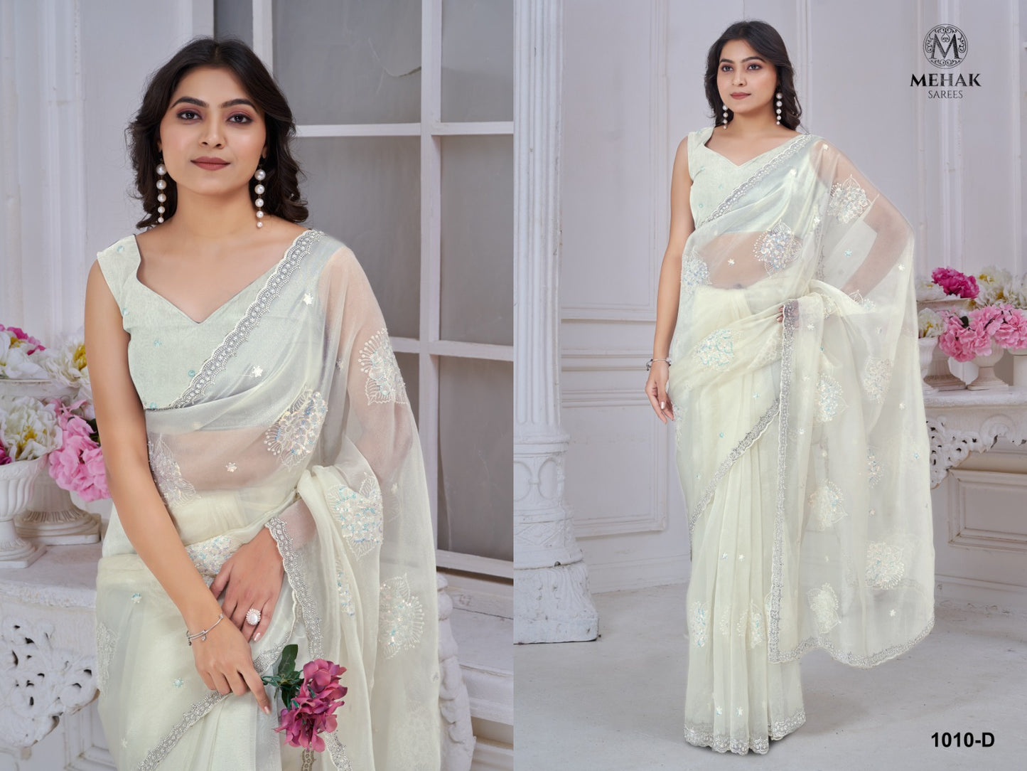 1010D Mehek Soft Organza Sarees