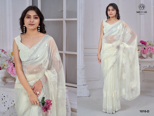1010D Mehek Soft Organza Sarees