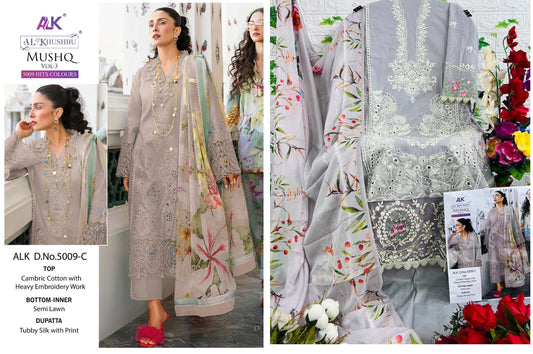 5009-C Mushq Vol 3 Alk Pakistani Salwar Suits