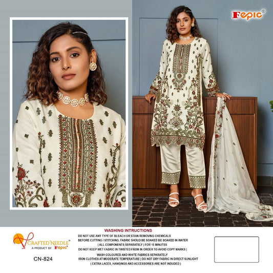 824 Crafted Needle Pakistani Readymade Suits
