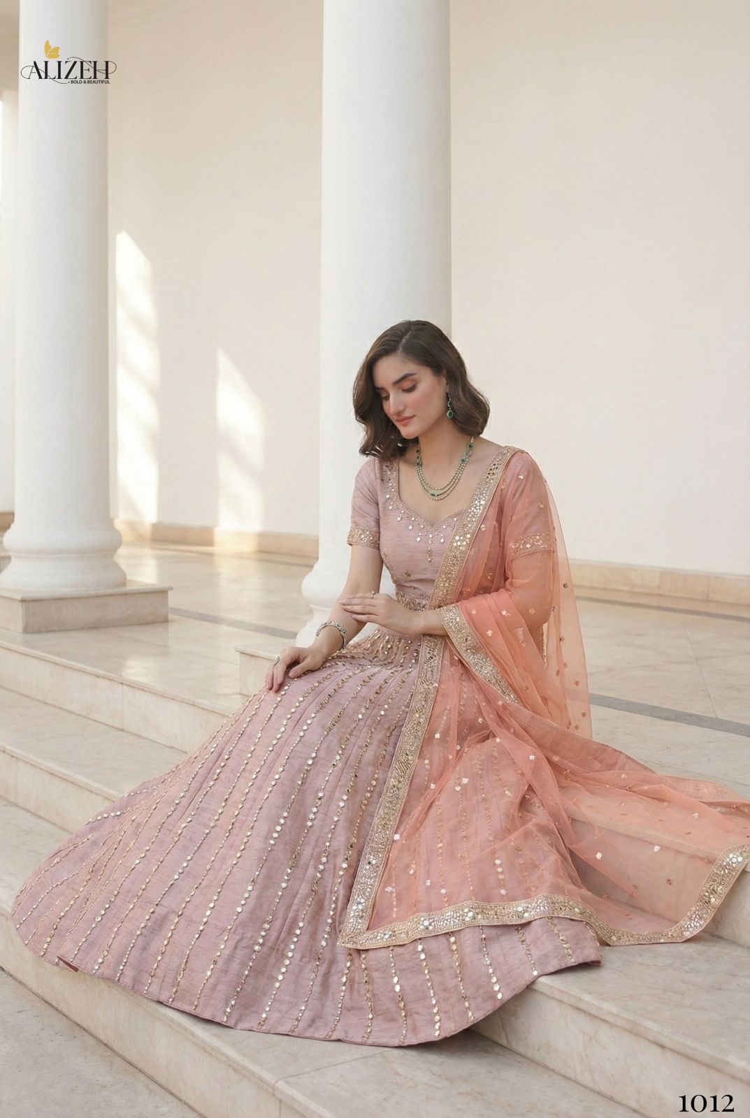 1012 Mirror Maze Alizeh Heavy Silk Lehenga Choli