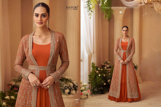 10136 Kasmira Sayuri Chinon Silk One Piece Gown