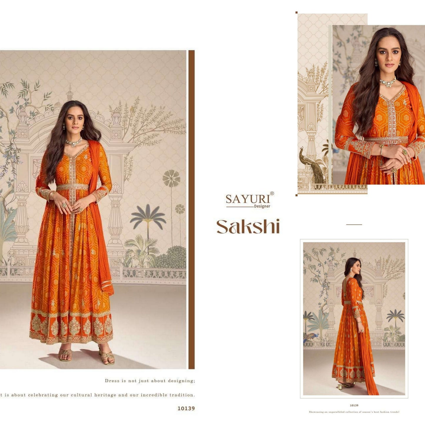 10139 Sakshi Sayuri Chinon Silk Readymade Suits
