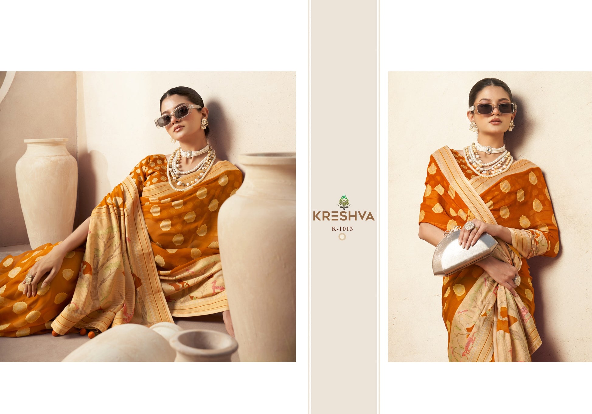 1013 Ahiliya Kreshva Paithani Sarees