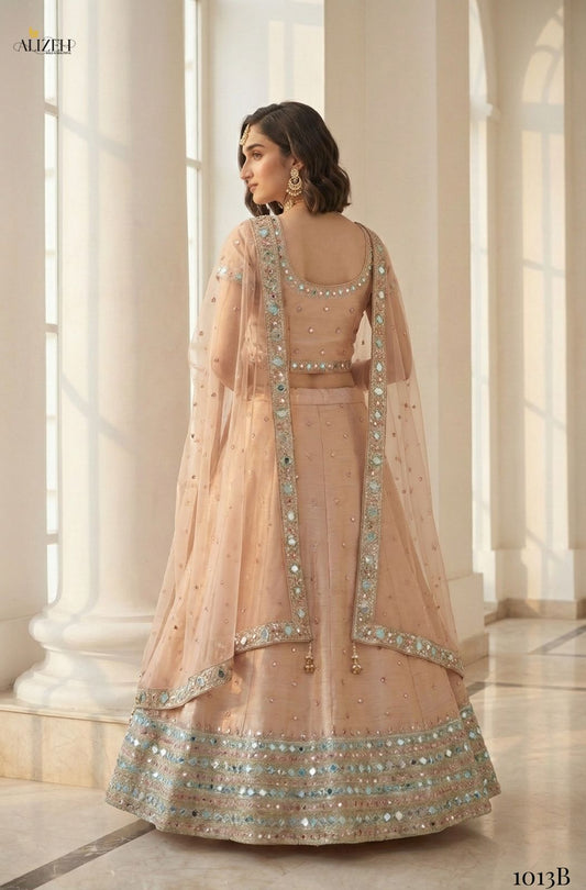 1013B Mirror Maze Alizeh Heavy Silk Lehenga Choli