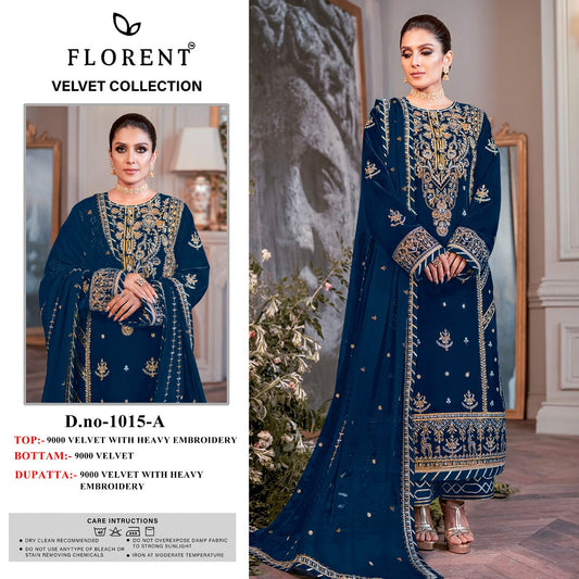 1015A Florent Embroidery Velvet Suits