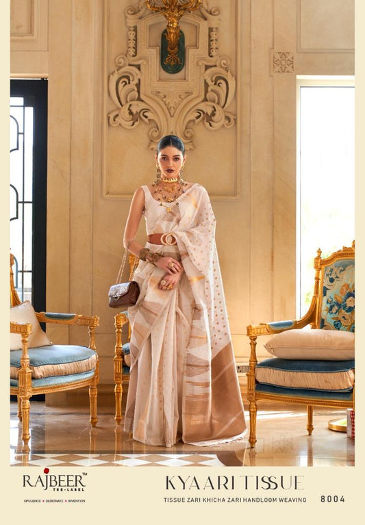 8004 Kyaari Tissue Rajbeer Sarees