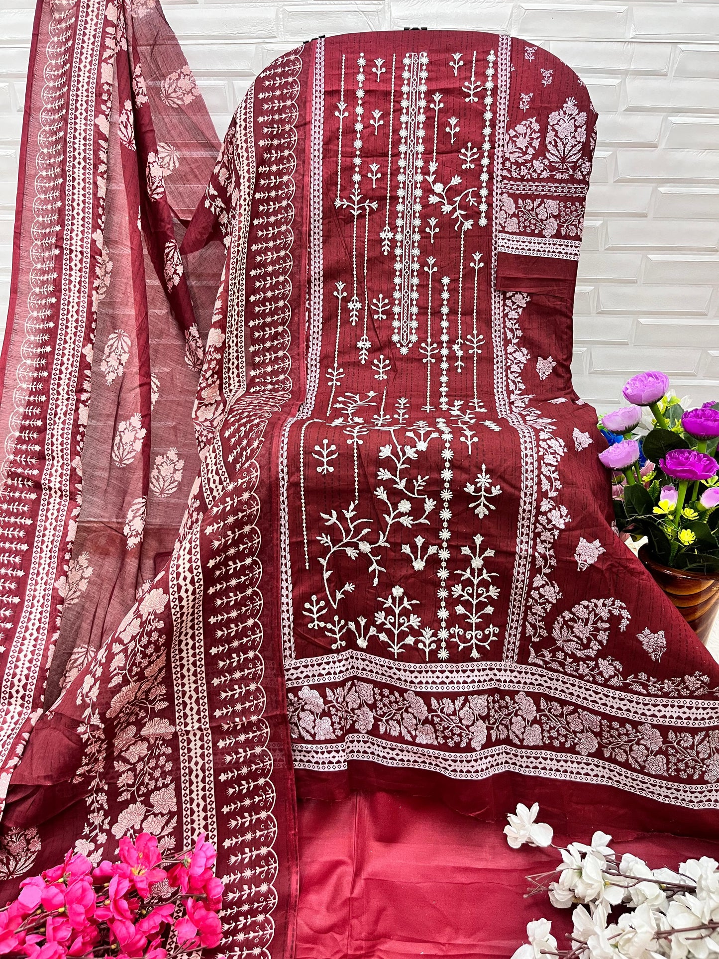 1016A Ezra Pure Cotton Pakistani Salwar Suits
