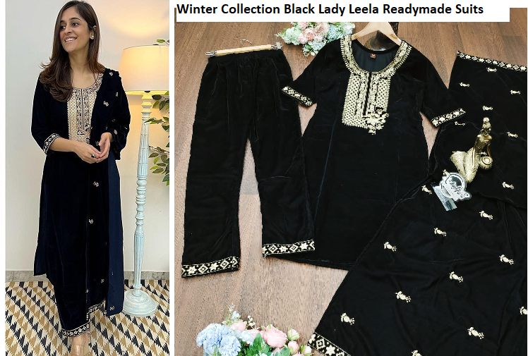 Winter Collection Black Lady Leela Readymade Suits