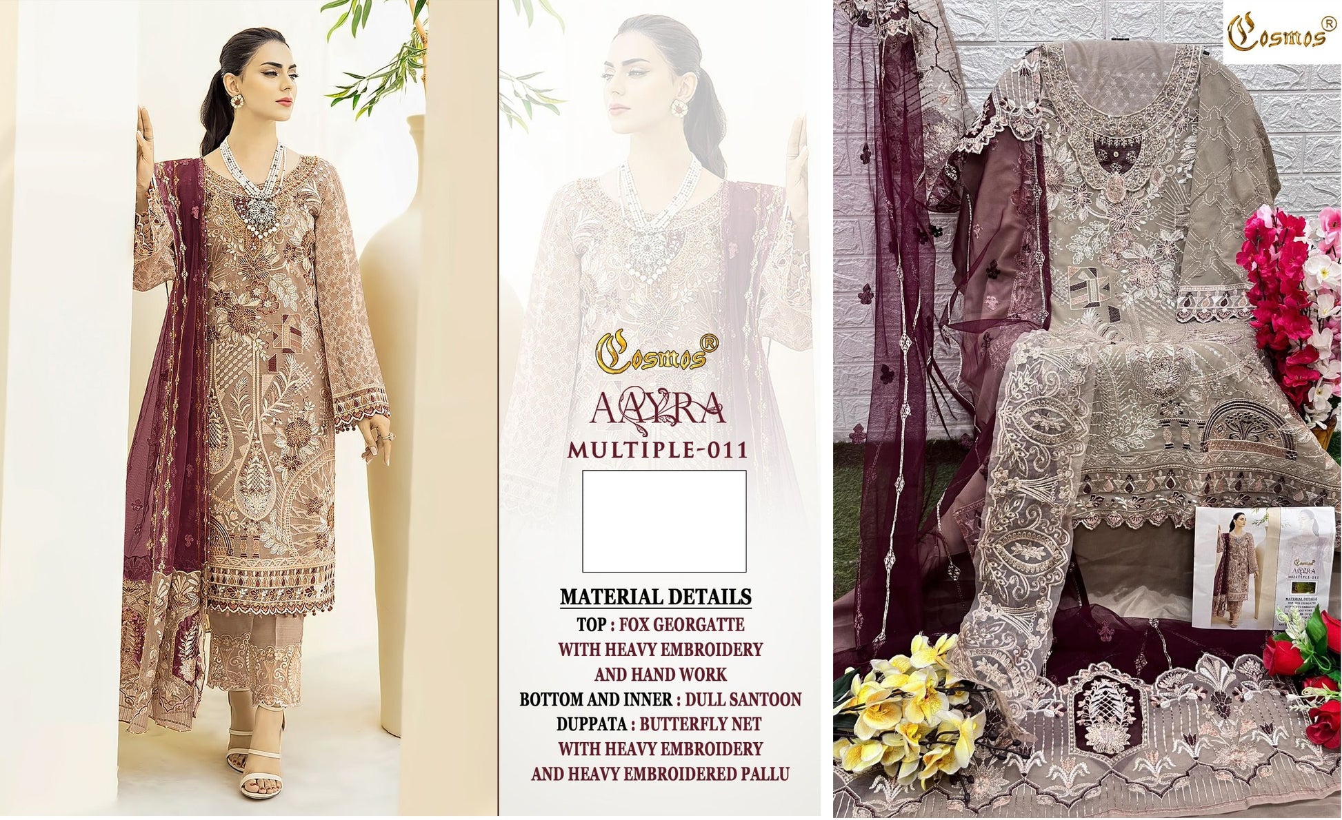 Aayra Multiple 011 Cosmos Fashion Pakistani Salwar Suits