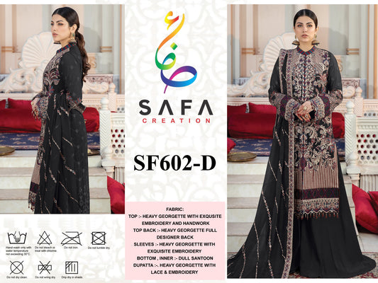 602D Safa Creation Pakistani Salwar Suits