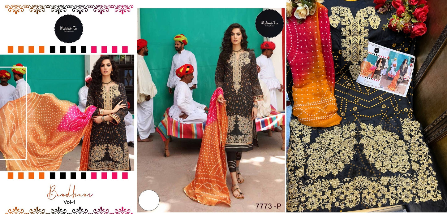 7773-P Mehboob Tex Pakistani Salwar Suits