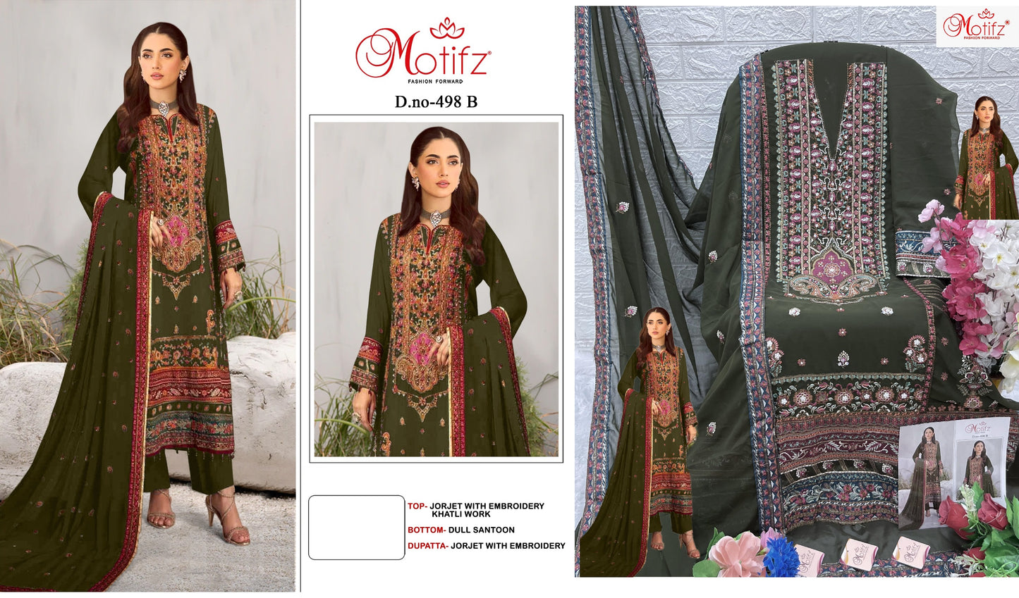 498B Motifz Pakistani Salwar Suits