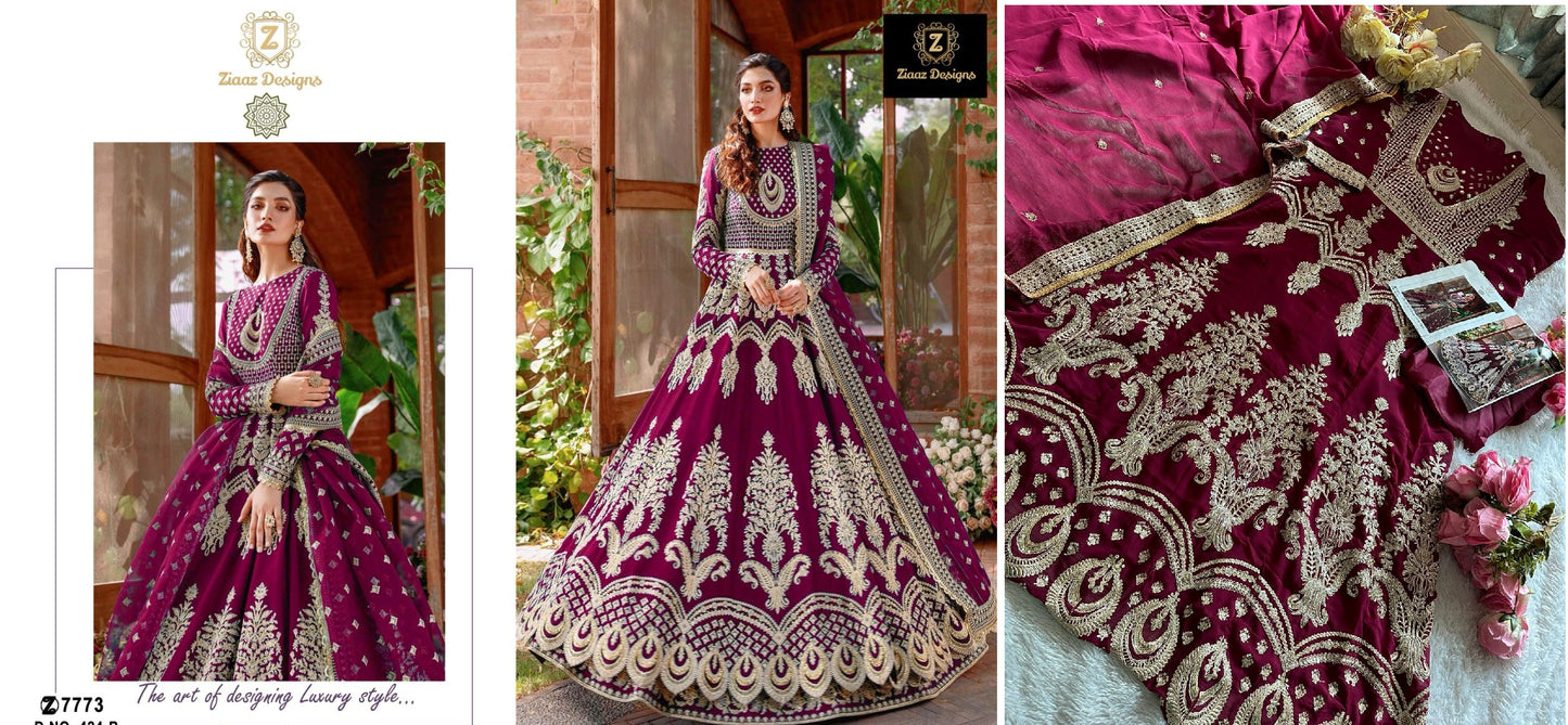 424B Ziaaz Designs Pakistani Salwar Suits