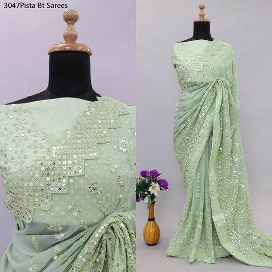 3047Pista Bt Sarees