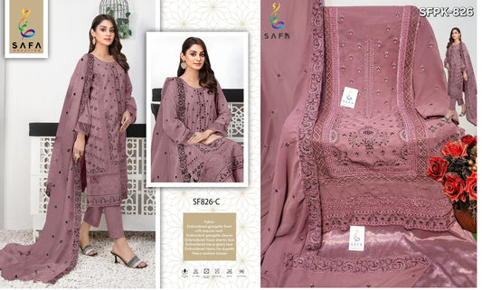 826C Safa Creation Pakistani Salwar Suits
