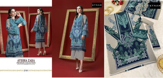 2161 Ayesha Zara Premium Collection Kynah Pakistani Salwar Suits
