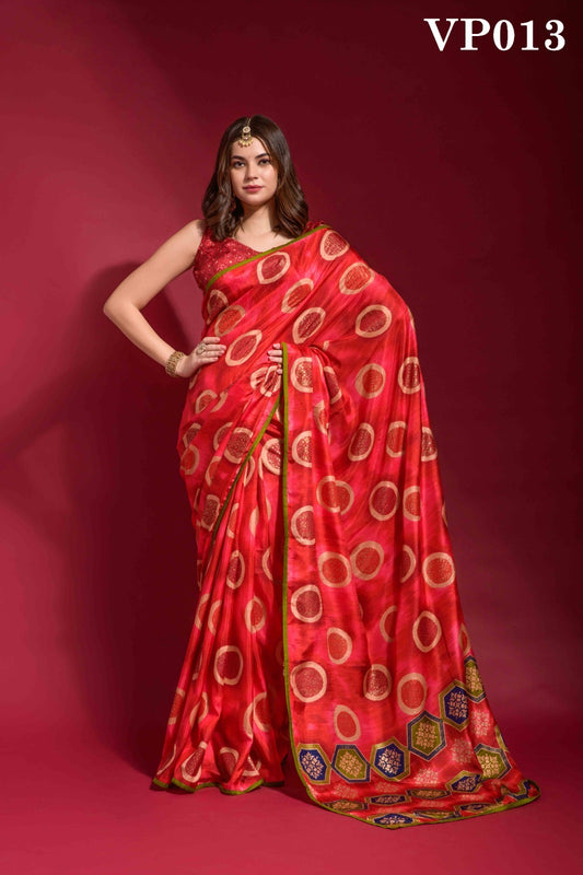 013 Adveti Fashion Berry Sarees