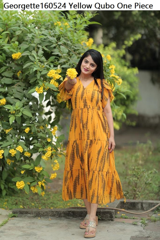 Georgette160524 Yellow Qubo One Piece