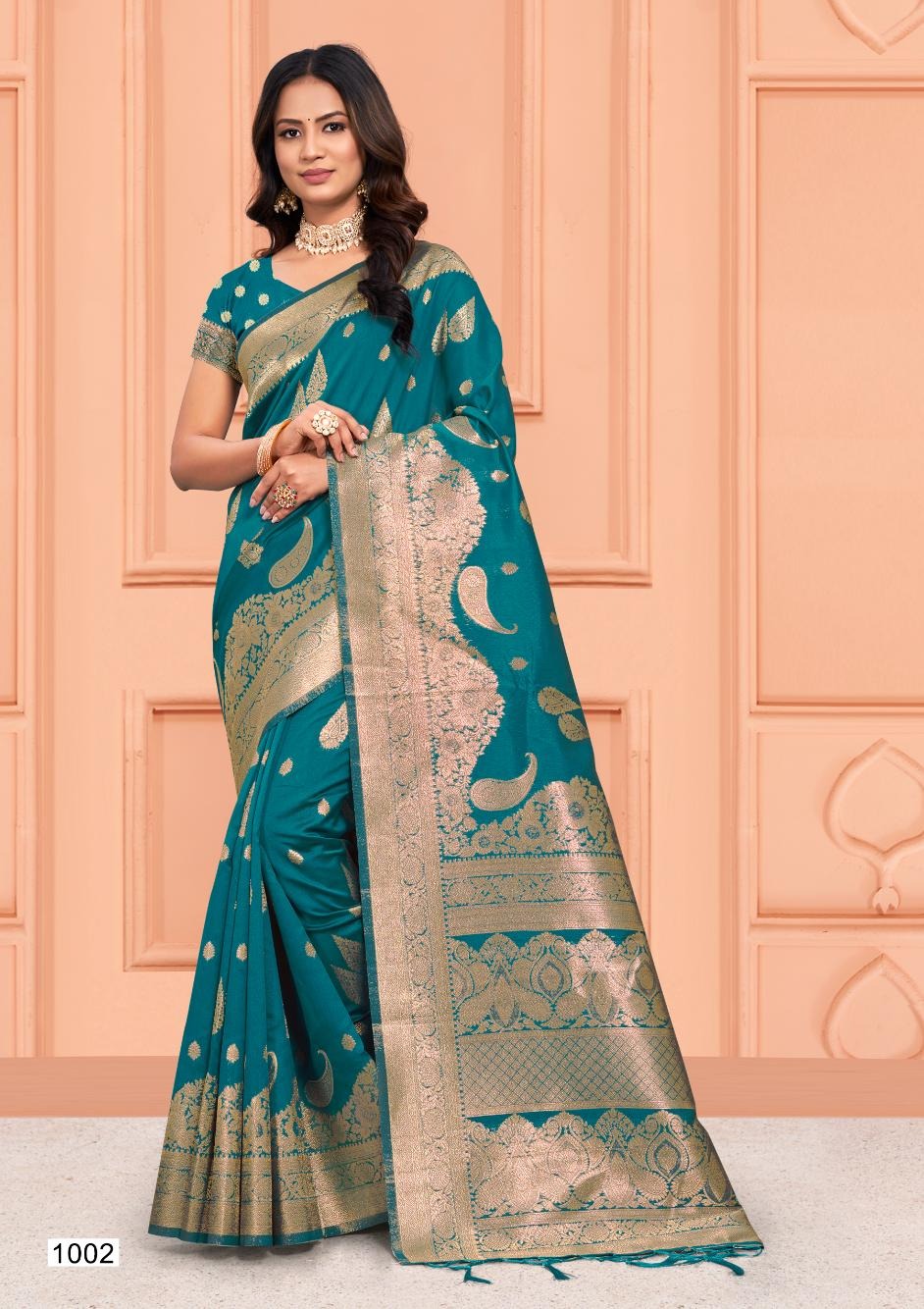 1002 Plazzo Silk Vol 6 Bunawat Sarees