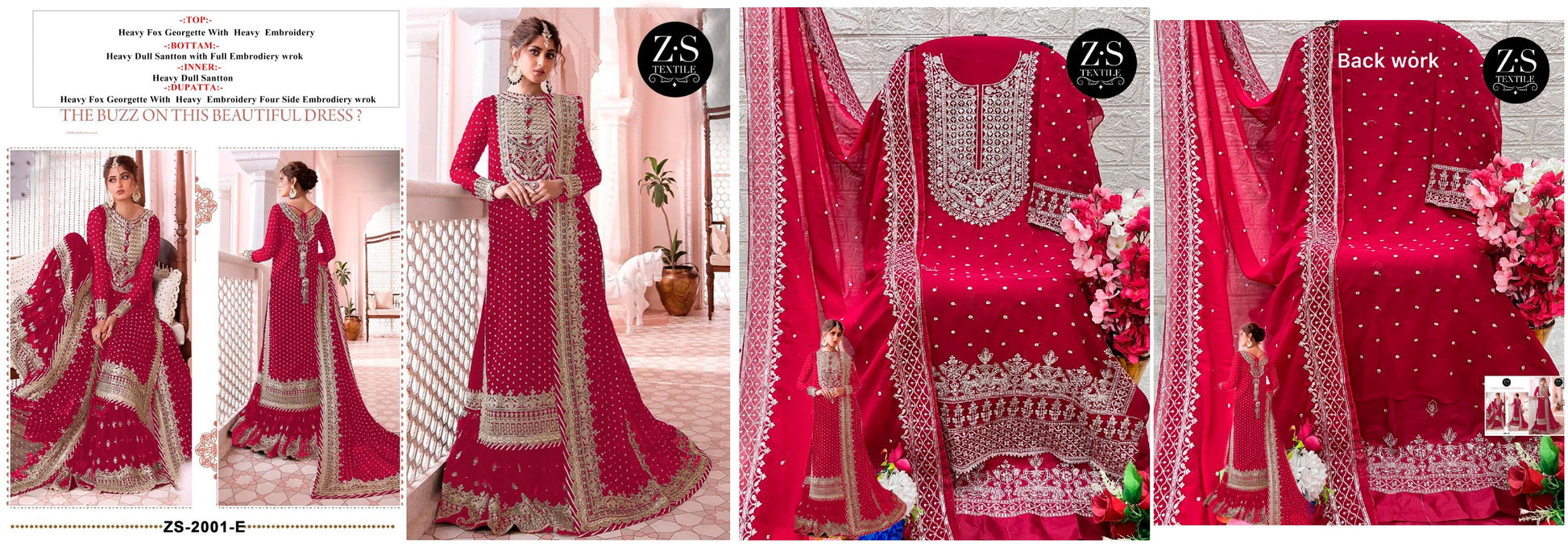 2001E Zs Textile Pakistani Salwar Suits