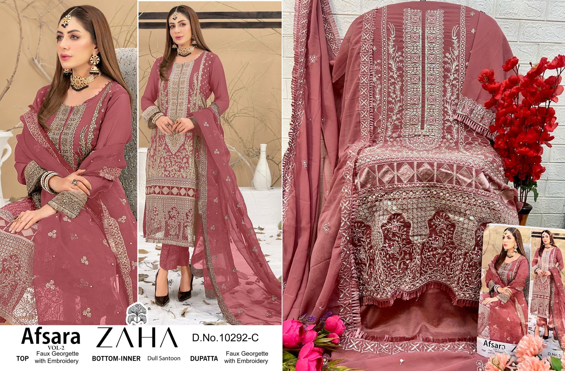10292C Afsara Vol 2 Zaha Pakistani Salwar Suits