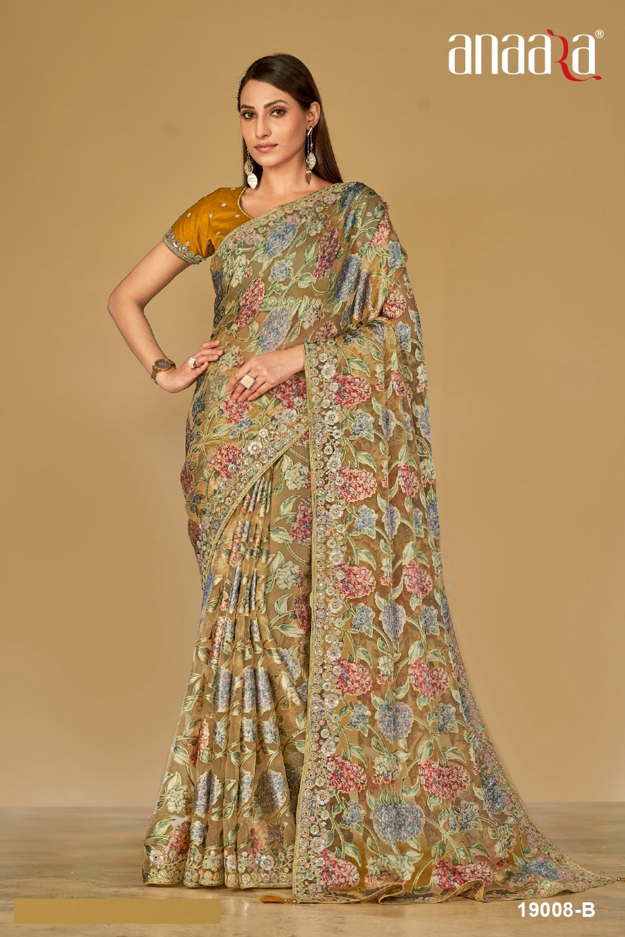 19008B Anaara Tathastu Sarees