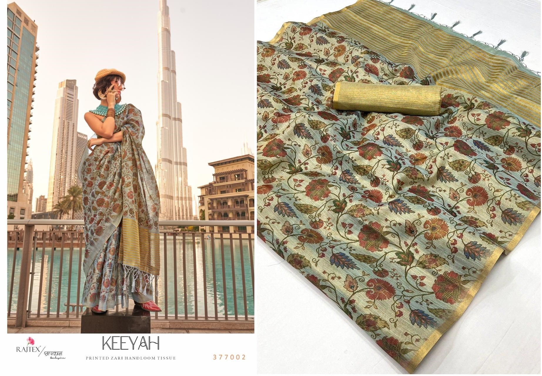 377002 Keeyah Rajtex Sarees