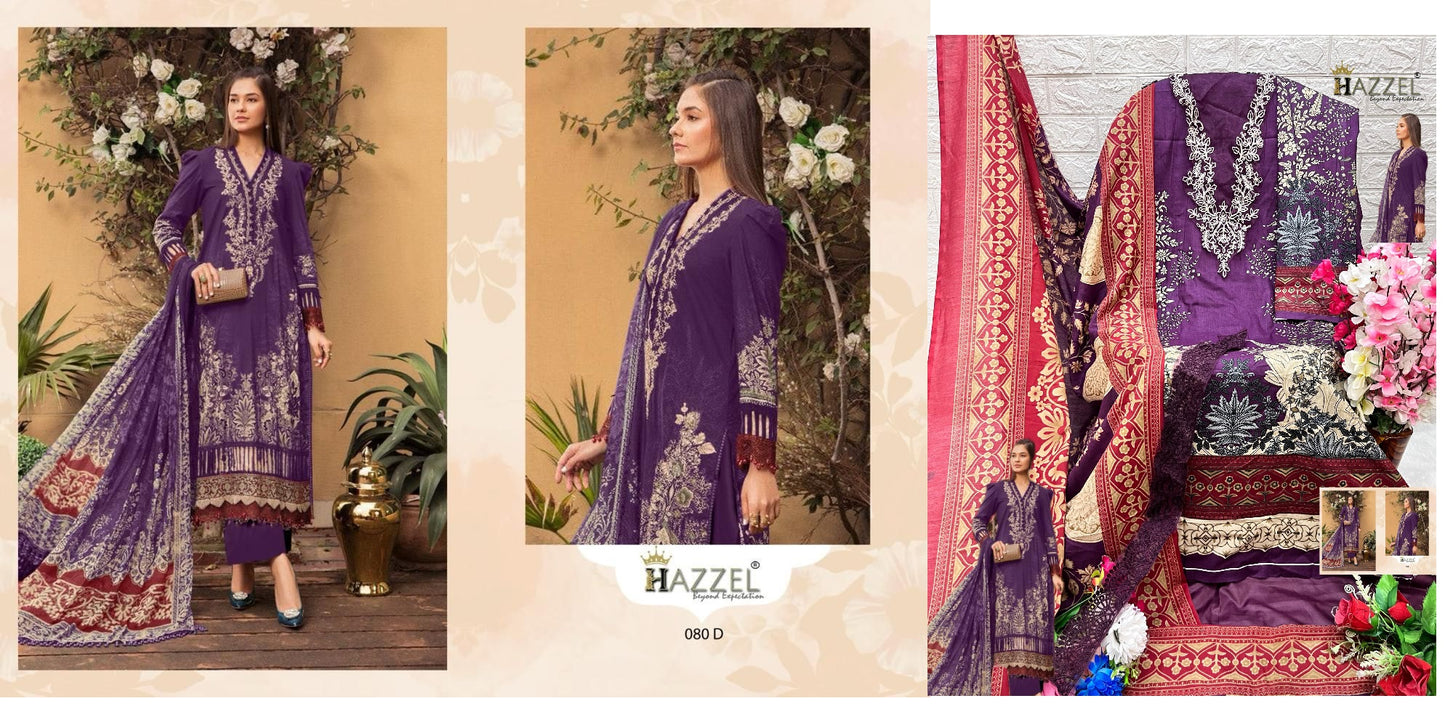 080-D Hazzel Pakistani Salwar Suits
